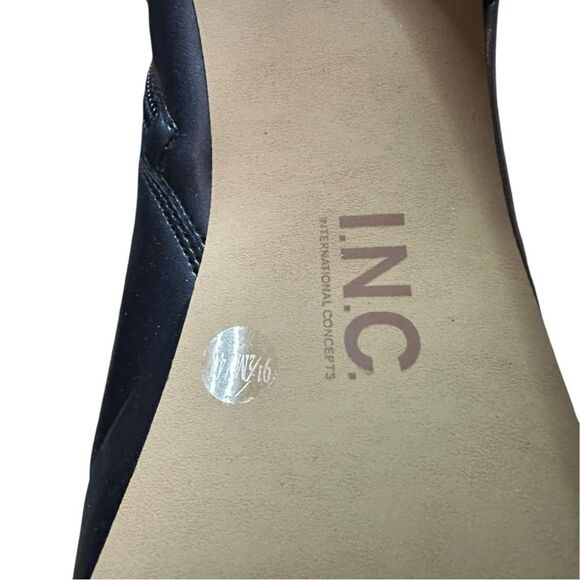 INC Women’s size 9.5 Alize comfort round toe  black boot 1-1.5 platform 5 heel - Picture 11 of 13